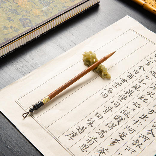 80年代李福寿制纯尾大楷老毛笔 商品图5