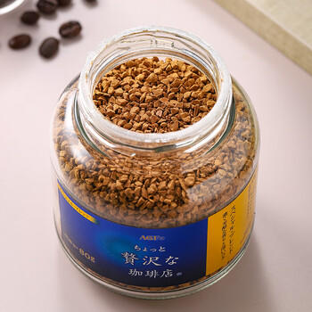 AGF奢华咖啡店 蓝金罐冻干咖啡80g 即冲特浓黑咖啡 美式原装进口 /水饮冲调 /咖啡 /冻干咖啡 商品图0