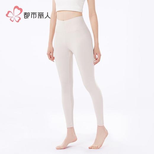 都市丽人女士保暖裤双面磨毛打底裤单层打底裤薄九分女裤LLH4C7 商品图2