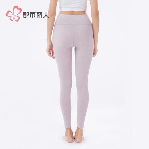 都市丽人保暖裤黑金轻羽绒女士打底裤单层打底裤中九分女裤LLH4D3 商品图3