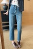土耳其春秋新款直筒烟管裤四面弹磨砂石洗牛仔裤 商品缩略图3