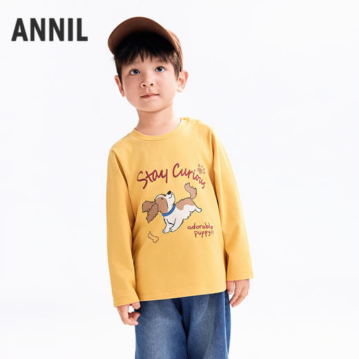【实体店同款】男童圆领长袖针织衫秋季新款安奈儿童装XB531183 商品图0