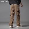 PINLI品立2025秋季新款男户外多口袋工装裤潮牌直筒伞兵休闲长裤GD253117022 商品缩略图2