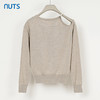 NUTS商场同款春秋款设计感气质圆领直筒短款毛织套头衫女334052227 商品缩略图1