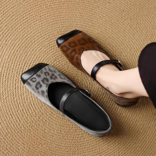 封神❗️小众私藏【绝美豹纹玛丽珍鞋】上脚好显气质呀  脚感巨舒服，忍不住分享系列！！ 商品图9