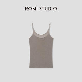 ROMI STUDIO 100%细支水溶羊毛轻薄柔软针织吊带背心 RWCSST2738