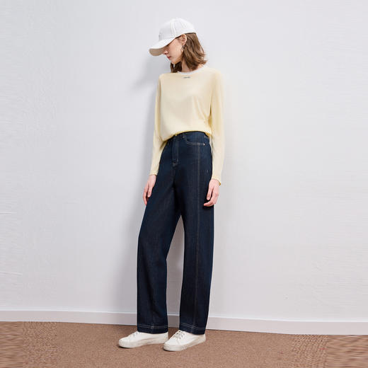 【防褪色牛仔】三彩2025秋季新款长裤牛仔裤直筒裤休闲百搭M 商品图2