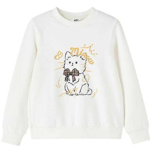 【实体店同款】女童圆领卫衣秋季新款安奈儿童装AG531302 商品图5