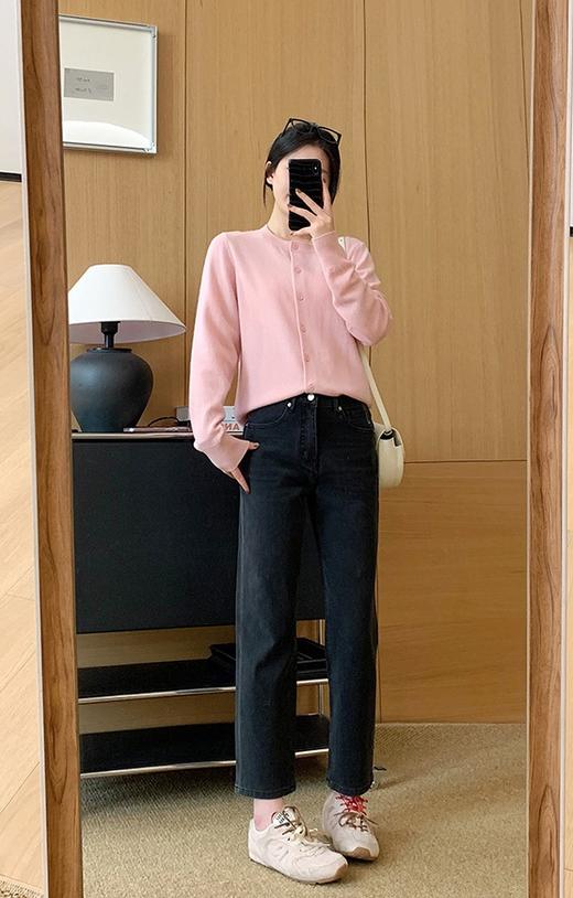 土耳其春秋新款直筒烟管裤四面弹磨砂石洗牛仔裤 商品图11