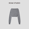 ROMI STUDIO”格雷优雅”16针美丽诺绵羊毛一字针织长袖RWCAST4944 商品缩略图2