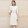 IWY/气质米白色西装连衣裙女夏季薄款七分袖医美接待工作服正装Q1365 商品缩略图2