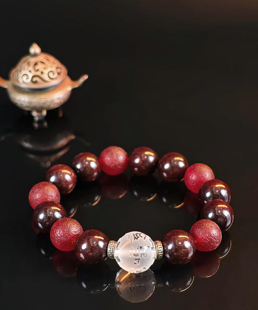 【小叶紫檀款】九紫开运手串吊坠组合 商品图1