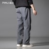 PINLI品立2025秋季新款褶皱直筒伞兵裤潮牌男士宽松百搭休闲长裤GD253117011 商品缩略图4