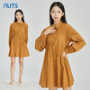 NUTS商场同款春秋季纯色简约气质休闲宽松长袖连衣裙女316103077B 商品缩略图1