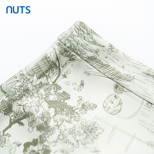 NUTS商场同款春秋季中国风水墨画高腰气质时尚半身长裙女333061207 商品图2