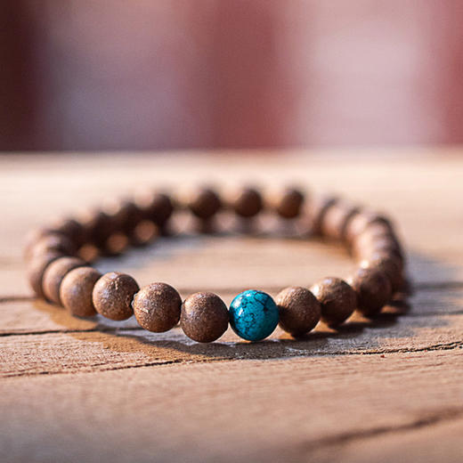 *自营*花香松香珀手串| 天然沉香檀香+多种花朵香气调配。单圈手串,款式可选。中式佛珠男女款绿松石蜜蜡配珠。黄玉兰玫瑰牡丹茉莉莲花桂花梅花百合安息香楠木粘粉龙脑 商品图6