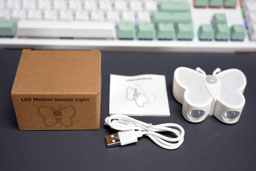 电子发光沙漏小型计时器装饰品摆件 蝴蝶小夜灯 商品图13