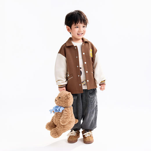 【实体店同款】男童翻领针织外套秋季新款安奈儿童装XB535174 商品图3