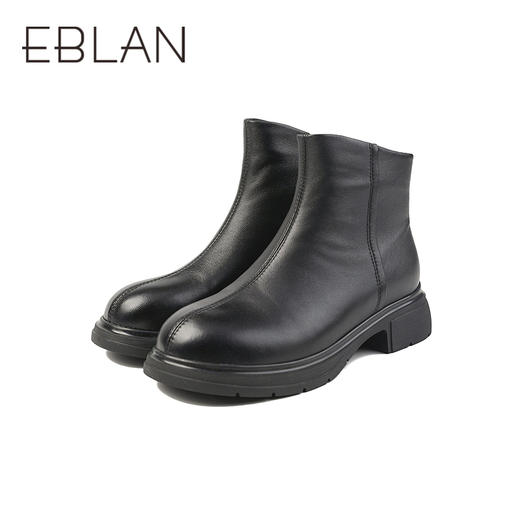 伊伴冬季超柔软简约基础百搭踝靴女鞋B25673513 商品图4