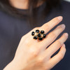 北京仓｜Goossens Paris-TREFLE-四叶草 黑色玛瑙 戒指［法国设计师］ 商品缩略图3