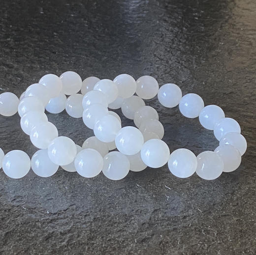 和田玉(白玉）手串/圆珠12mm/15# 商品图1