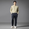 PINLI品立春季新款通勤暗纹捏褶休闲裤男士潮牌百搭简约长裤B253117034 商品缩略图2