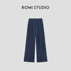 ROMI STUDIO“复古简约”苎麻混纺高腰双褶阔腿休闲裤RWCSXD2929 商品缩略图0