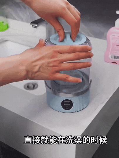 告别手洗时代❗️强烈安利给所有女生❗️【小型无线内衣洗衣机】全机身防水💦普通洗➕强力洗两种模式⚠️清洁力Max ！无线免插电，脏了随时洗💪 商品图6