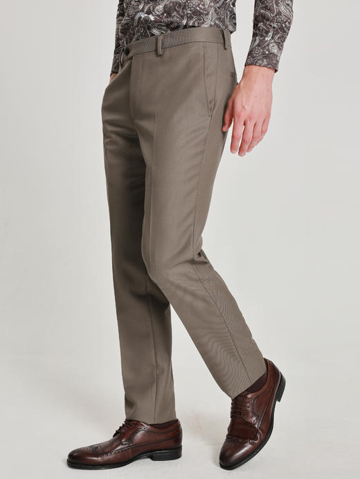 callisto雪茄棕绵羊毛西裤 商品图3