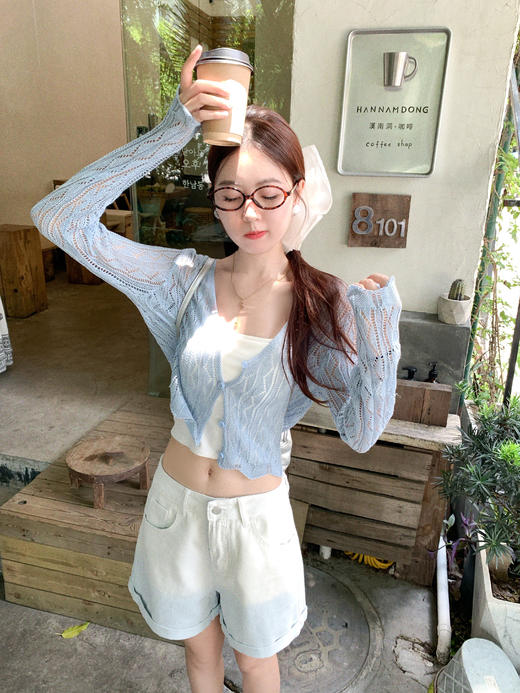 【110元任选2件】最后一波现货！3色镂空防晒针织开衫 商品图8