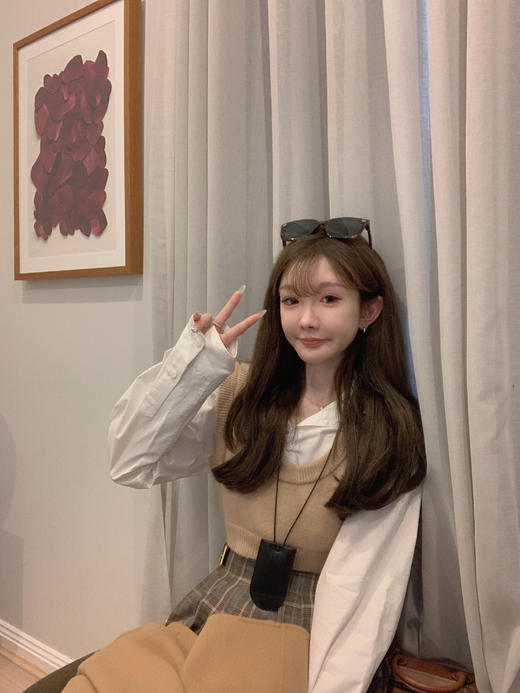 金蘑菇菇 布达佩斯 迷人衬衫组/ 秋冬通勤线 假两件衬衫 商品图10