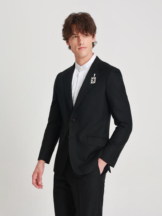 callisto璀璨黑绵羊毛西服 商品图3