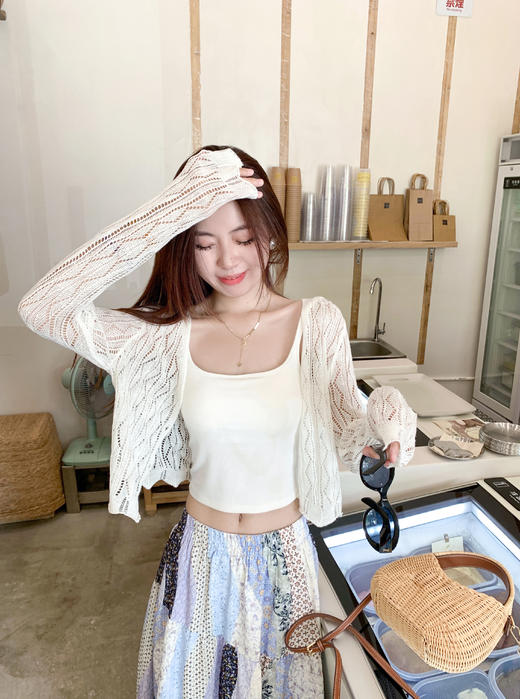 【110元任选2件】最后一波现货！3色镂空防晒针织开衫 商品图12