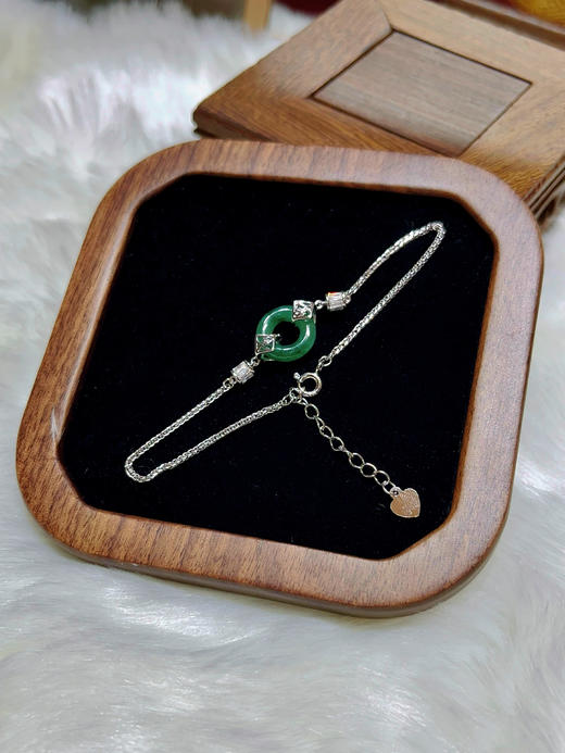 【新品上线】新中式手链平安扣招桃花手链女款纯银平安扣小众如意首饰，支持门店自取/包邮到家。 商品图2