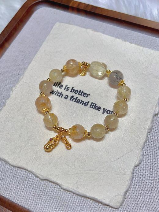 【新品上线】貔貅金刚杵彩银手链女时尚招财纳福转运珠本命年手串七夕送女友，支持门店自取/包邮到家。 商品图3