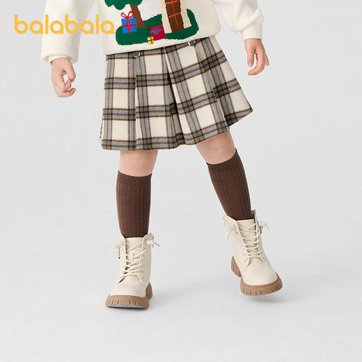 巴拉巴拉童装儿童半身裙秋冬装女童短裙中大童百搭洋气时尚百褶裙 商品图2