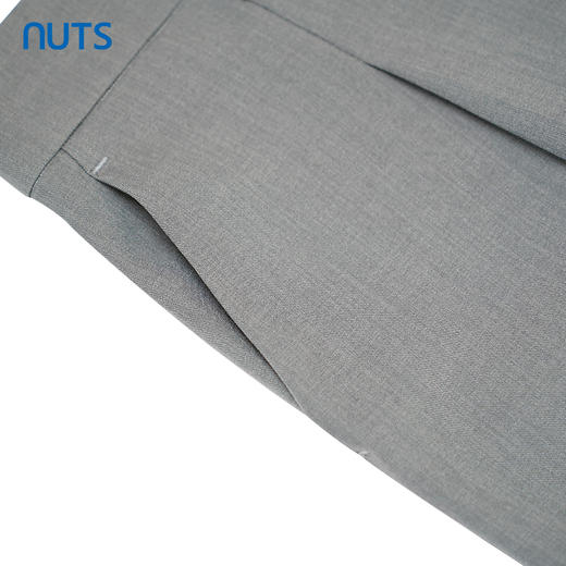 NUTS春季新款纯色简约高腰时尚通勤直筒西装长裤女413072339 商品图4