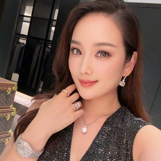 GAONAS 925银合成锆石耳饰 恒久风范经典阿斯切白色耳环11068EW 商品图7