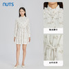 NUTS商场同款春秋季白色木耳领气质收腰长袖连衣裙女315103179B 商品缩略图2