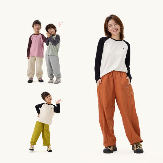 Q21蒲公英拼色长袖T恤 商品图2