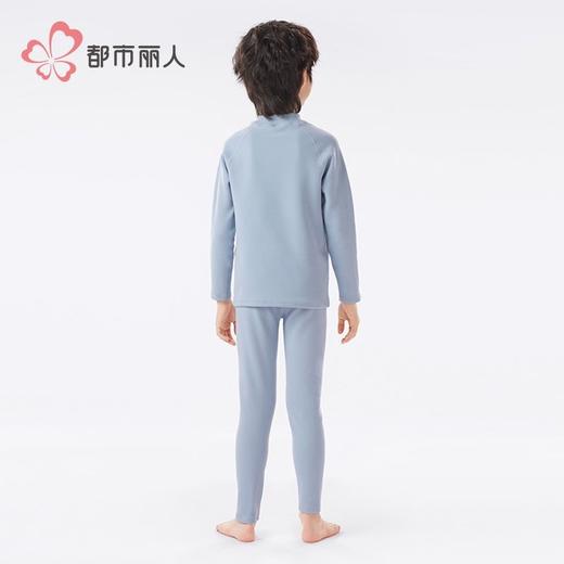 都市丽人男童女童可穿暖肤绒4.0儿童长袖长裤保暖衣套装JWH9A2 商品图7