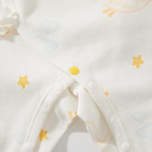 怡比小天鹅之家长袖系带哈衣HY25AUN018白黄色调52#-66# 商品图9