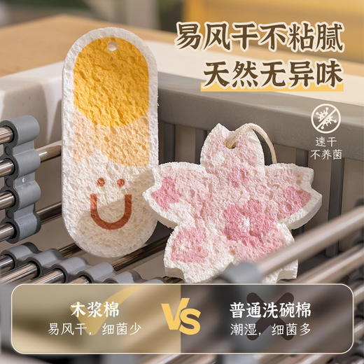 【积分兑换】压缩木浆棉丨家居清洁擦，洗碗棉，天然木浆海绵，速干，一冲即净⭐️顺丰快递 商品图8