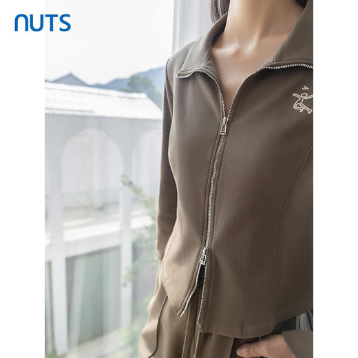 NUTS商场同款春秋款气质运动休闲短外套女4340410A1 商品图3