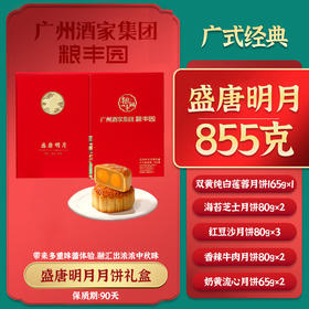 2025年中秋【广州酒家】盛唐明月855g 咸甜辣兼具 多种口味可选