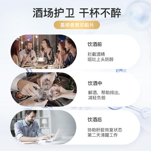【99元到手4盒】GNITE 葛根姜黄双蓟片 解酒糖 职场应酬 酒局常备 商品图3
