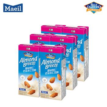 每日（Maeil）蓝钻怡仁巴旦木杏仁奶无糖0乳糖0蔗糖茶饮咖啡伴侣190ml*6盒 /水饮冲调 /饮料 /植物蛋白饮料 商品图1