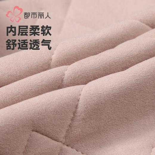 都市丽人保暖内衣羊毛绗缝女士加厚塑身保暖背心单件LWH4A6 商品图5