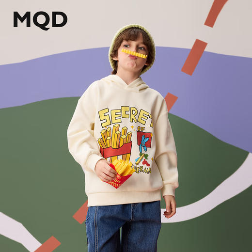 【MQD】男大童秋季新品运动休闲卡通连帽卫衣 商品图1
