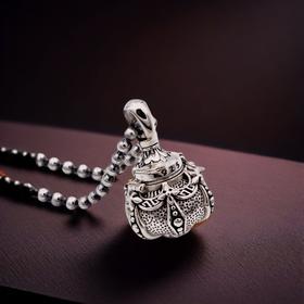 （随身应急小药瓶）国风复古项链小药瓶 多用便捷携带母亲节520情人节收纳盒